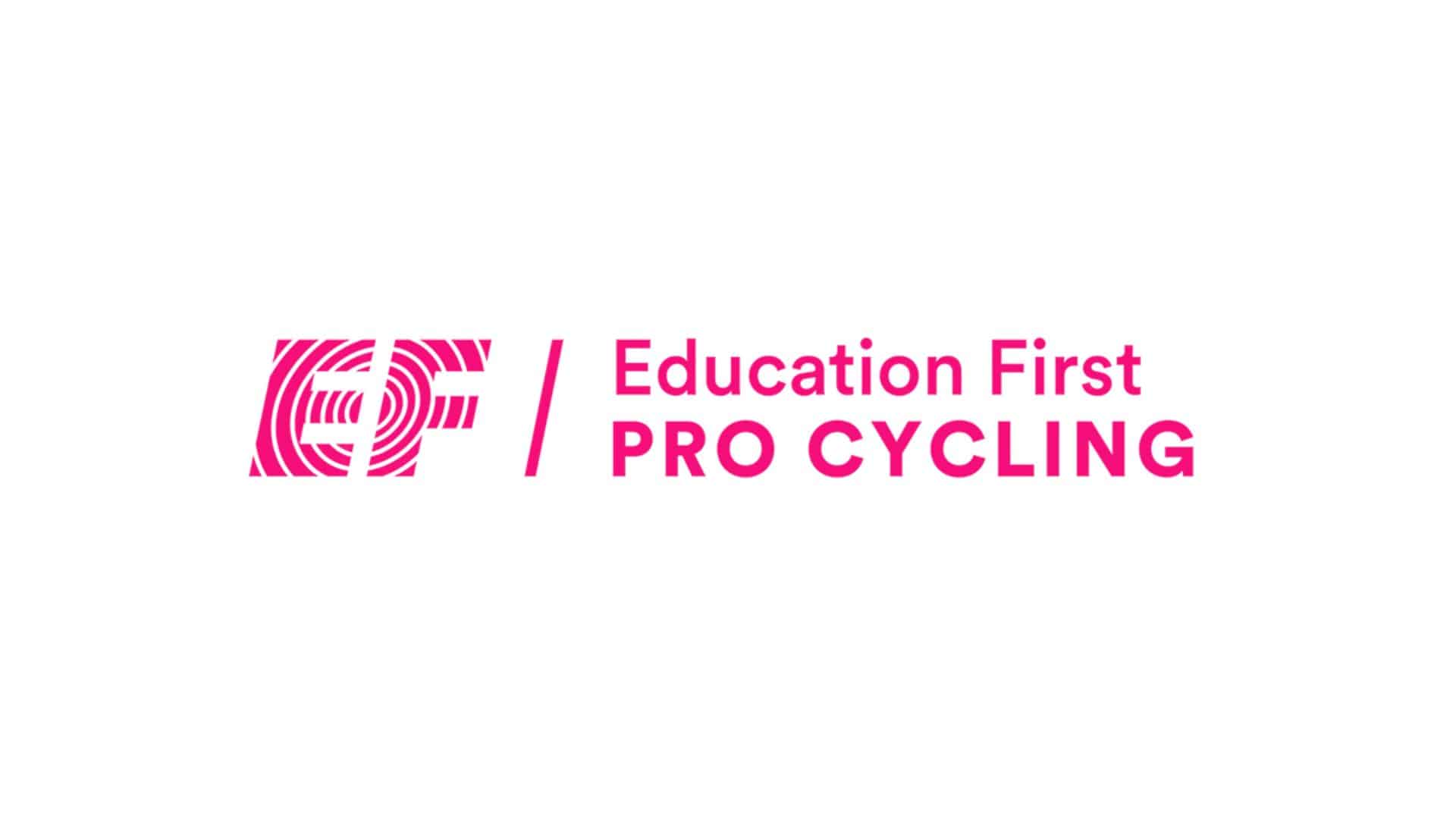 Logotip d'EF Education First Pro Cycling en color rosa