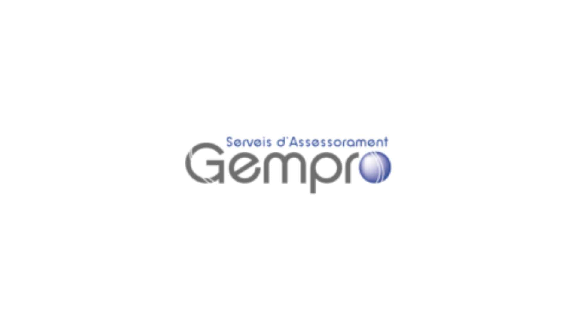 Logotip de Gempro amb el text “Serveis d’Assessorament”